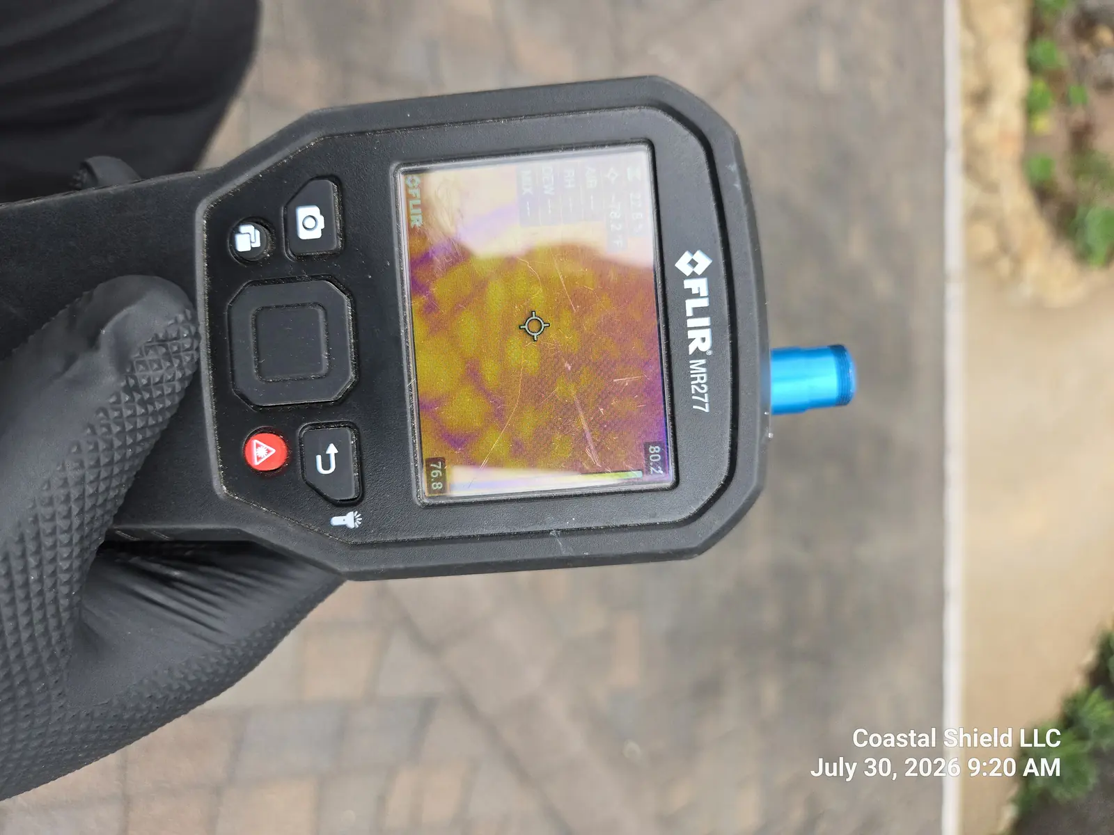 Thermal imaging during a Santa Barbara pre-listing home inspection