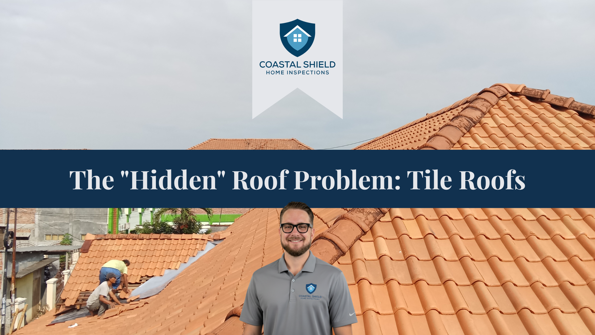 Spanish tile roof in Santa Barbara